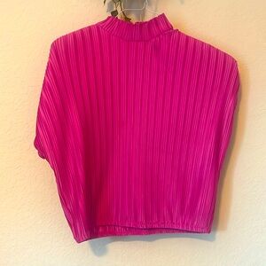 Warm Business Pink Shorter Sleeved Blouse